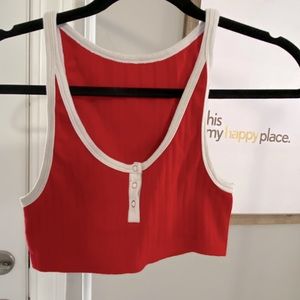 Red Crop Top